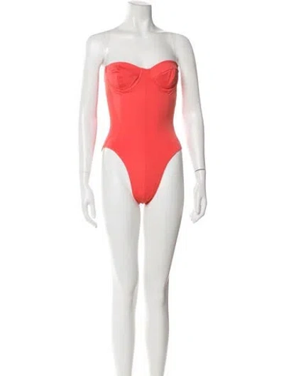 Pre-owned Norma Kamali One-piece In Orange