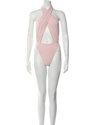 Pre-owned Norma Kamali One-piece In Pink
