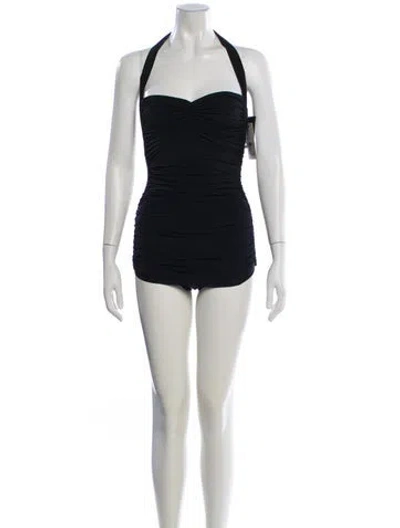 Pre-owned Norma Kamali One-piece W/ Tags In Black
