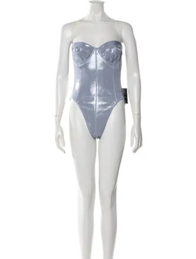 Pre-owned Norma Kamali One-piece W/ Tags In Blue