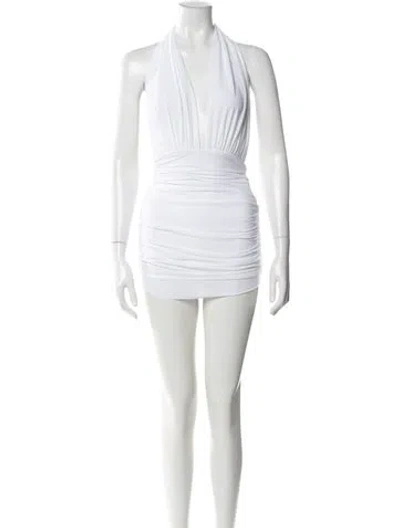 Pre-owned Norma Kamali One-piece W/ Tags In Neutral