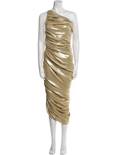 Pre-owned Norma Kamali One-shoulder Knee-length Dress