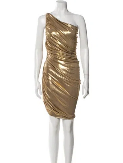Pre-owned Norma Kamali One-shoulder Knee-length Dress