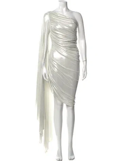 Pre-owned Norma Kamali One-shoulder Knee-length Dress