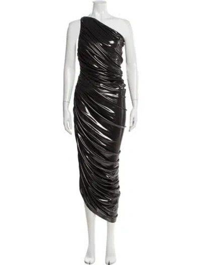 Pre-owned Norma Kamali One-shoulder Long Dress