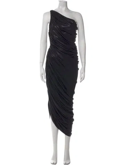 Pre-owned Norma Kamali One-shoulder Long Dress In Multi