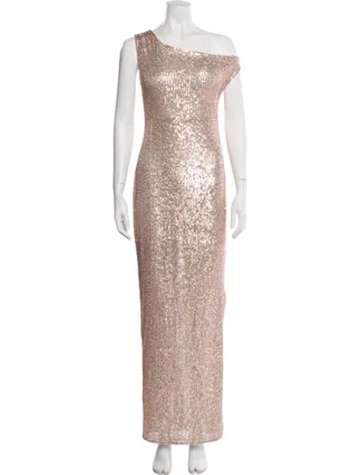 Pre-owned Norma Kamali One-shoulder Long Dress W/ Tags In Neutral