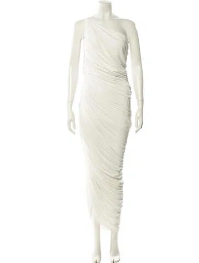 Pre-owned Norma Kamali One-shoulder Long Dress W/ Tags In White