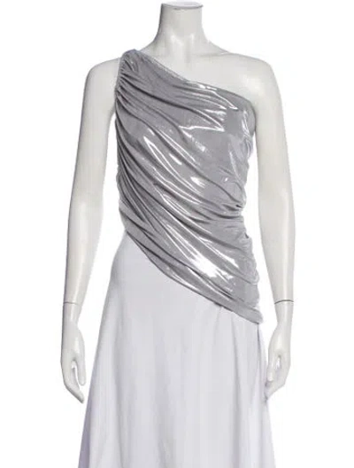 Pre-owned Norma Kamali One-shoulder Sleeveless Top