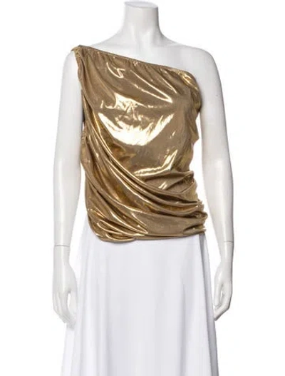Pre-owned Norma Kamali One-shoulder Sleeveless Top W/ Tags In Multi