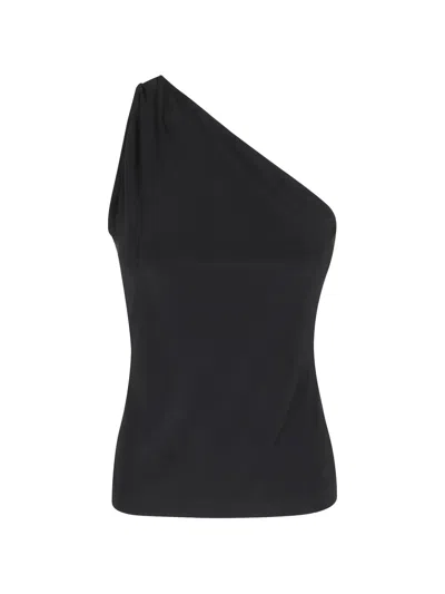 Norma Kamali One-shoulder Top In Black