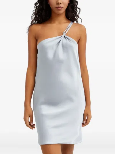 Norma Kamali Open-back Mini Dress In Gray