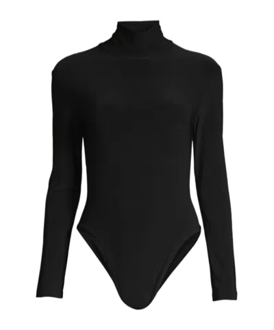 Norma Kamali Open-back Bodysuit In Black