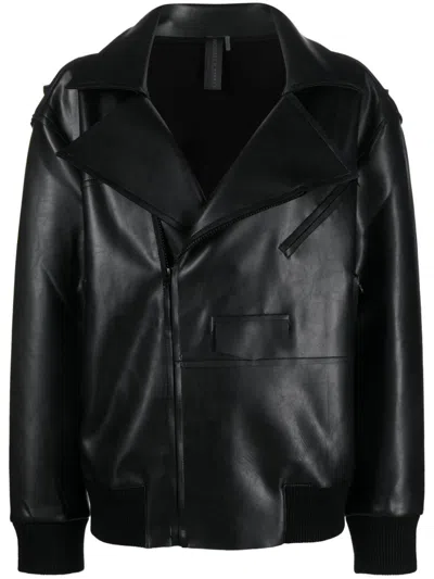Norma Kamali Jacke In Lederoptik In Schwarz