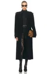 Norma Kamali Oversized Double Breasted Trench Coat In Black