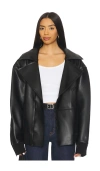 Norma Kamali Oversized Moto Jacket In Black