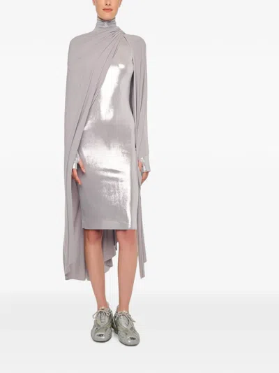 Norma Kamali Oversized Shawl In Gray