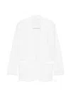 Norma Kamali Oversized Single-breasted Blazer Jacket In White