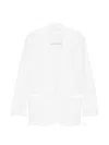 Norma Kamali Oversized Single-breasted Blazer Jacket In White