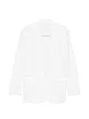 Norma Kamali Oversized Single-breasted Blazer Jacket In White