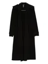 Norma Kamali Oversized Double Breasted Trench Coat In Black