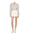 Norma Kamali Oversized Stretch-cotton Jersey Bomber Jacket In Gray