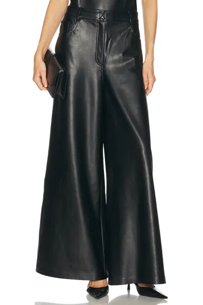 Norma Kamali Oversized Wide Pant In Black