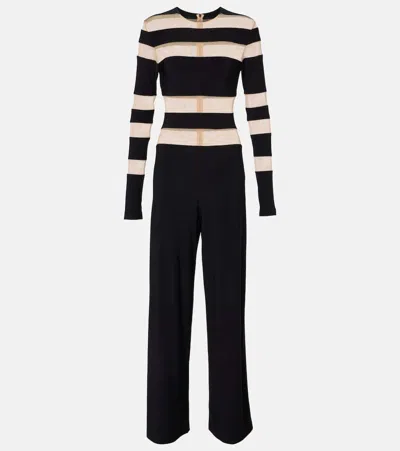 Norma Kamali Paneled Jumpsuit In Multi