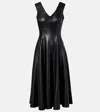 Norma Kamali Paneled Midi Dress In Black