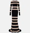 Norma Kamali Spliced Fishtail Dress In Multi