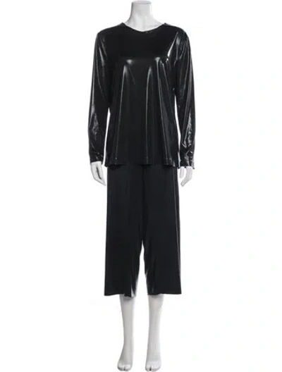 Pre-owned Norma Kamali Pant Set In Black