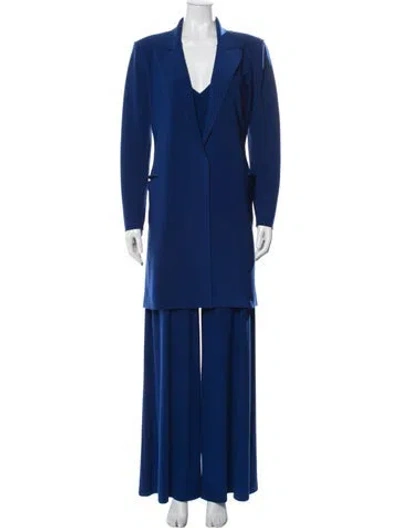 Pre-owned Norma Kamali Pant Set In Blue