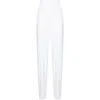 Norma Kamali Pleated High-waisted Trousers In White