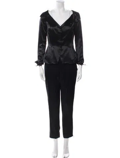 Pre-owned Norma Kamali Pantsuit In Black