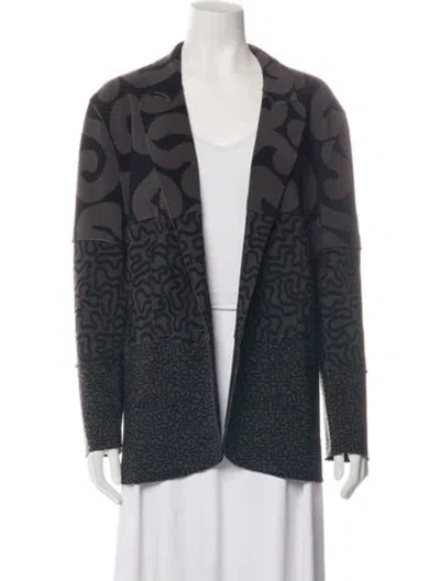 Pre-owned Norma Kamali Patterned Blazer In Multicolor