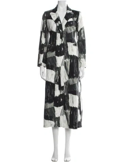 Pre-owned Norma Kamali Patterned Jacket In Green