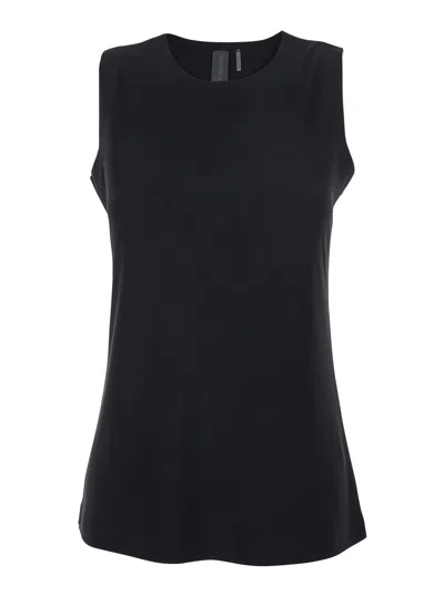 Norma Kamali Performance Tech Sleeveless Tank Top In Black