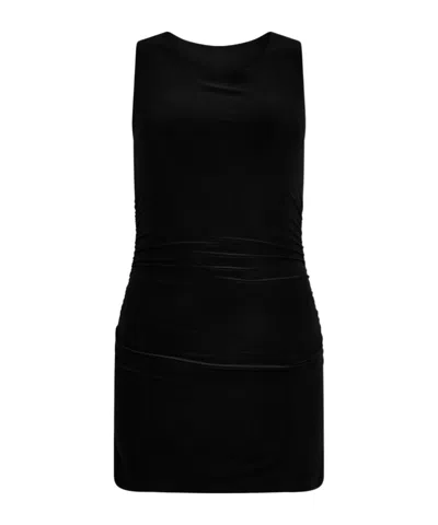 Norma Kamali Pickleball Midi Dress In Black