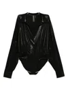 Norma Kamali Pleat Detailing Blouse In Black