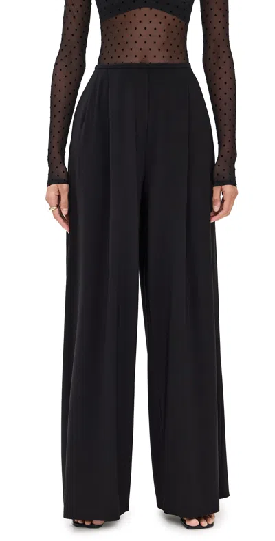 Norma Kamali Pleat Pants Black