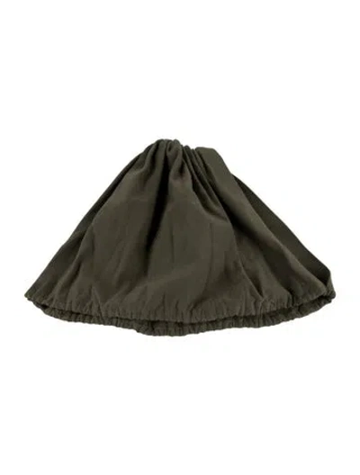 Pre-owned Norma Kamali Pleated Accent Turban Hair Accessory W/tags In Green