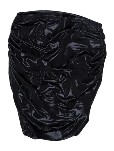Pre-owned Norma Kamali Pleated Accents Bottoms In Blue