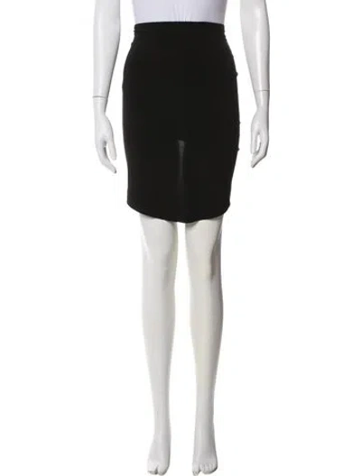 Pre-owned Norma Kamali Pleated Accents Knee-length Skirt W/ Tags In Black
