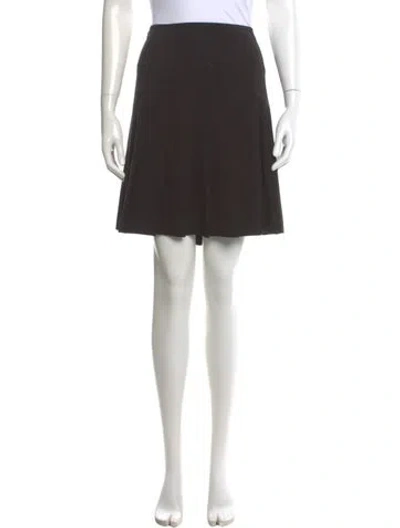 Pre-owned Norma Kamali Pleated Accents Mini Skirt In Black