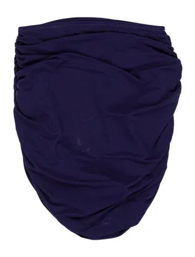 Pre-owned Norma Kamali Pleated Accents Top In Purple