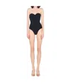 Norma Kamali Slinky Marissa Strapless One-piece Swimsuit In Nude
