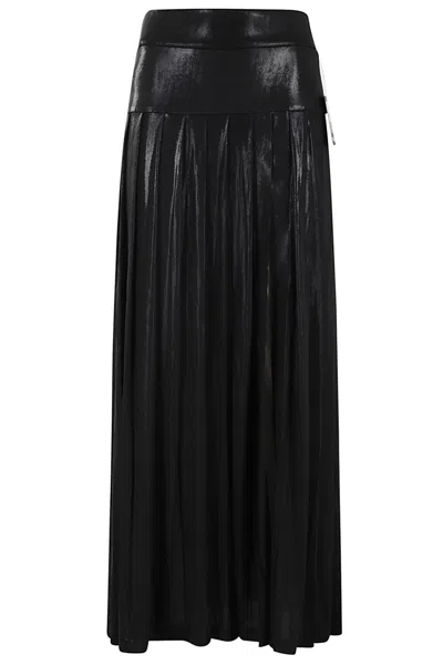 NORMA KAMALI NORMA KAMALI PLEATED LONG SKIRT WITH SLIT