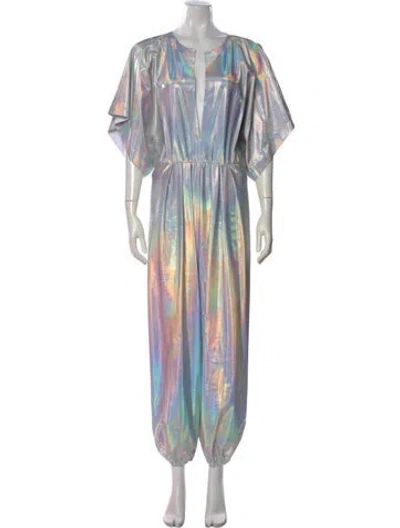 Pre-owned Norma Kamali Plunge Neckline Jumpsuit