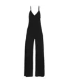 Norma Kamali Backless V-neck Wide-leg Jumpsuit In Black