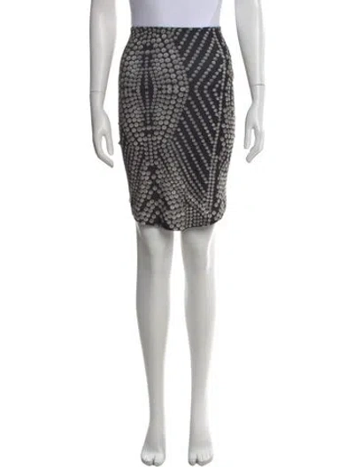 Pre-owned Norma Kamali Polka Dot Print Mini Skirt W/ Tags In Black